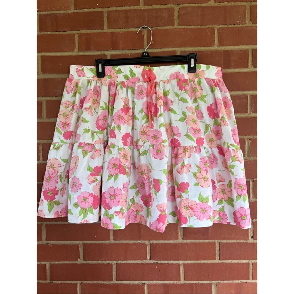 Vintage Style Plus Size Flower Skirt
